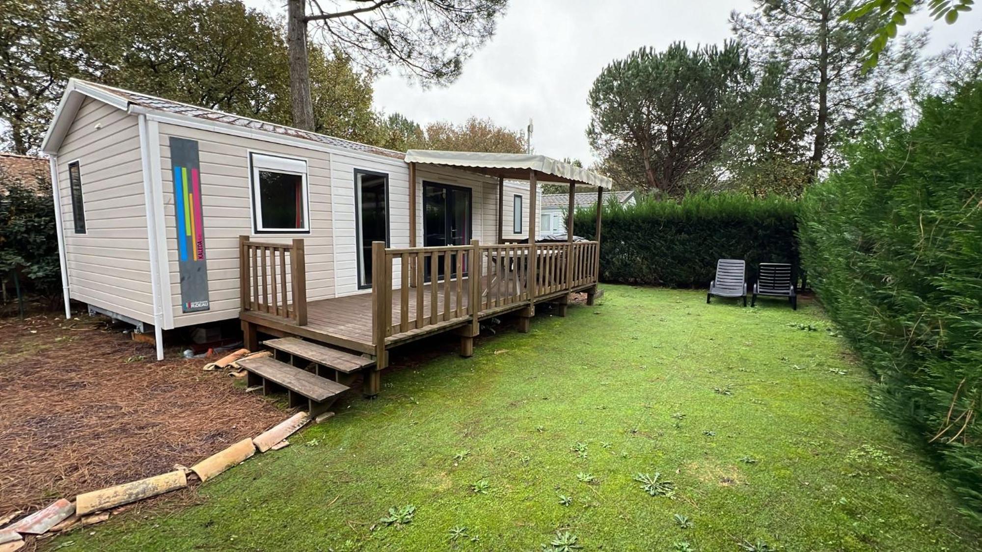 Mobil Home Amenage 2 Chambres La Teste Camping**** Bagian luar foto